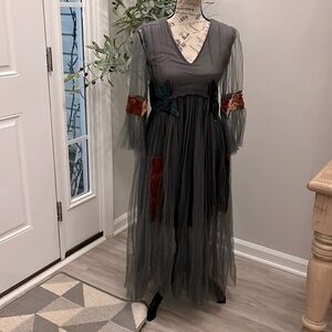 Gorgeous Dress Cosplay Sheer Velvet Lin Edition Limit Size XS V-neck Lined